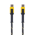 DEWALT Heavy Duty USB C Cable, Jobsite 60 Watt USB C Cable, High Speed Type-C to Type-C, Fast Charge PD USBC Fast Charging Cord for iPhone 16/15 Plus Pro Max, MacBook, iPad, Samsung Galaxy, 6 ft