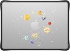 CASETiFY Impact MacBook Air 13.6" (M2-M4) Case [Cushioned Impact Corners/Scratch-Resistant/Anti-Slip Grip] - Solar System - Clear Black