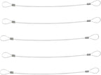 Cable Tethers 10 Pack with Crimping Tool (12 Inches, White Color), Adjustable Security Cable Look, Universal DIY Adapter Tethering Ties Kit for Computer Cord, Pre-Assembled, Tamper-Resistant
