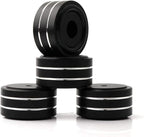 Monosaudio 4Pcs 40x20mm Speaker Isolation Feet Single-sided 3M Adhesives Speaker Spike Pads with Non-Slip Rubber Rings for Audio,Speakers, Subwoofers, Home Theater, Turntable DAC Feet Pad(Black Color)