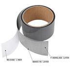 Window Screen Repair Kit Tape Fiberglass Repair Kit for Window Screen and Screen Door Tears Holes 3-Layer Strong Adhesive Window Screen Mesh Repair Waterproof Screen Repair Kit（2"×80"） Grey