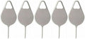 5 Pcs Silver Card Needle, Sim Card Tray Opening Removal Tool, Eject Pin Tool Replacement SIM Card Tools Accessories