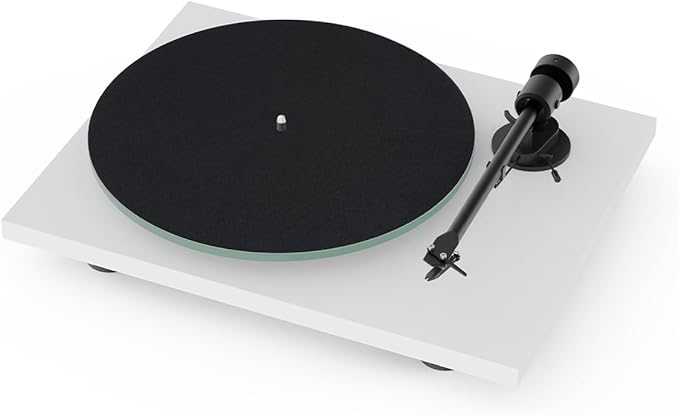 Pro-Ject T1 Evo Phono Turntable with Built-in Preamp (Satin White)