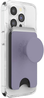 PopSockets Phone Wallet with Expanding Grip and Adapter Ring for MagSafe, Phone Card Holder, Wireless Charging Compatible, Wallet Compatible with MagSafe - Dusk