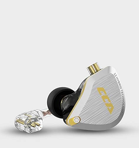 CCA C12 in Ear Monitor Headphones 5BA 1DD Hybrid HiFi IEM Earphones Noise Isolating Stereo Wired Earbuds for Musicians Audiophile Singers DJ