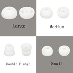 Silicone Ear Tips Earbud Replacement Tips Earbuds Eargels Earpads Earbuds Tips Compatible with Powerbeats 2/3 Wireless Beats by Dre Headphones,4 Pairs(White)