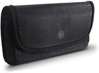 AH Military Grade Nylon Cell Phone Belt Holder for Men Horizontal Pouch Carrying Clip for [iPhone 6 6S 7 8 X XR XS 11 12] iPhone 11 Moto Droid x Holster PRO S8 S9 S7 S20 fits Otterbox or Thick Case