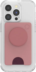 PopSockets Phone Wallet with Expanding Kickstand, Phone Card Holder - Clay