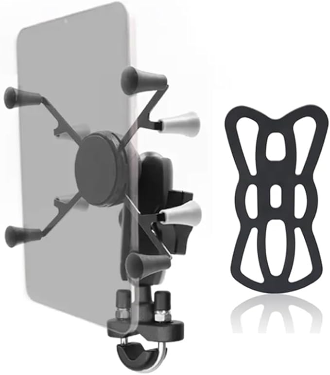 Strg Tablet Mount with U-Bolt Mount Base for Rails 0.5'' to 1.25'' in Diameter for 6" Tablets, Motorcycle Tablet Holder for Bike Motorcycle ATV/UTV and More Rails