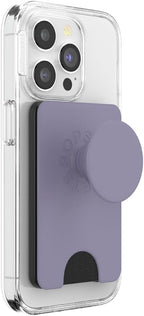 PopSockets Phone Wallet with Expanding Grip and Adapter Ring for MagSafe, Phone Card Holder, Wireless Charging Compatible, Wallet Compatible with MagSafe - Dusk