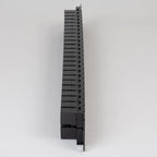 ICC CAT5e Feed-Through Patch Panel, 48 Port, 1U Rackmount, RJ45 Ethernet Patch Panel, No Punch Down, PoE++ and TAA Compliant, Black