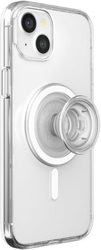 PopSockets iPhone 15 Plus Case with Round Phone Grip Compatible with MagSafe, Phone Case for iPhone 15 Plus, Wireless Charging Compatible - Clear