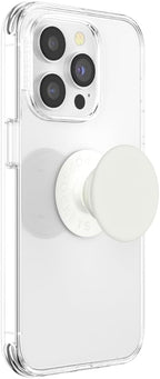 PopSockets Phone Grip with Expanding Kickstand, Adhesive Grip, White - Cream