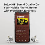 keephifi KZ EDX Pro in Ear Monitors Wired Headphones Dual DD in Ear Earphones HiFi Stereo Stage Earbuds Wired with Detachable for Musicians Audiophiles Music Enthusiasts (Black, No Mic)