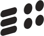 Camera Blocker for Phone & Laptop - 7-Piece, Black - Nano Suction Reusable Slide Covers & Camera Privacy Slider Dots & Bars