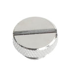 Dracaena.io 12 Pack G1/4" Thread, Thin Water Stop Plug Fitting with Coin Slot for Computer Water Cooling System, Durable Brass/Copper Material, Silver