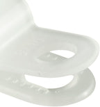 GTSE White Nylon Plastic Cable Clamps, 3/16" Screw Mounts for Cable, Rope, Tube Management, 100 Pack