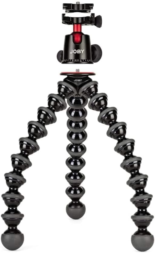 JOBY GorillaPod 5K Kit, Flexible Professional Tripod with BallHead, for DSLR Camera and CSC/Mirrorless with Lens, Up to 5 kg Payload (11lbs), Black