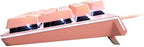 i-rocks K75M Illuminated Mechanical Keyboard, 104 Keys, with Cherry MX Switches, Backlit LED Light and Shortcut Keys - Programmable Light & Macro Recorder (Cherry MX Blue Switch, Pink)