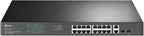TP-Link TL-SG1218MP 16 Port Gigabit PoE Switch 16 PoE+ Ports @250W, w/ 2 Uplink Gigabit Ports + 2 Combo SFP Slots Plug & Play Sturdy Metal Rack-mountable