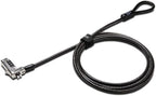 Kensington Slim Combination T-Bar Standard Lock Slot for Laptops, Security Computer Lock Cable, Resettable 4-wheel Number Code with 6 Foot Cable, K60600WW