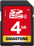 GIGASTONE 4GB SD Card SDHC Class 4 Memory Card for Photo Video Music Voice File DSLR Camera DSC Camcorder Recorder Playback PC Mac POS, with 1 Mini case
