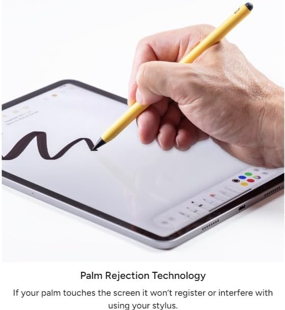 ZAGG Pro Stylus 2 with Active & Capacitive Tips, Palm Rejection, Tilt Recognition, Bluetooth Pairing, Compatible w/iPad Pro 11/12.9 (3,4, & 5 Gen)/Air 10.9/iPad 10.2/9.7/Mini 5/ iPad Air (M2) - Gray