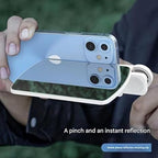 Mirror Effect Lens - Capture Stunning Reflections Instantly, Mirror for Phone to Use Back Camera, Reflection Mirrors for iPhone with Adjustable Hd Glass (Black)
