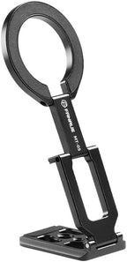 FANAUE MT-05 Magnetic Phone Stand Compatible with MagSafe iPhone Holder for Desk, 360°Rotation Foldable Cell Phone Stand Compatible for iPhone 16 15 14 13 12 Pro Max and MagSafe Case, Black
