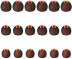 Earbud Tips Soft Silicone Earbuds Replacement Tips Fit for in-Ear Headphones(Inner Hole from 3.8mm - 4.2mm Earphones) 9 Pairs S/M/L,Black/Orange