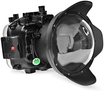 Seafrog Professional Waterproof Housing 6" Dry Dome Port Kit, for Sony A7S III A7SIII A7S3 A7 SIII Alpha 7S III with 16-35mm F4 (Zoom Gear Included) Underwater 40m/130fit Diving Case-Black