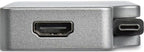 StarTech.com USB C Multiport Video Adapter - 4K 60Hz UHD Portable 5-in-1 USB Type C to HDMI 2.0, Mini DisplayPort, VGA or DVI (1080p) - 95W PD Passthrough - Cable Management - Aluminum (CDPVDHMDPDP)
