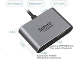 USB C to HDMI VGA Adapter,USB Type C to VGA HDMI Thunderbolt 3 VGA Adapter for MacBook Pro/iPad Pro/Air 2020 2019 2018,Dell XPS 13/15,Surface Pro, Galaxy S8/S9, Huawei P20