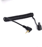 Remote Shutter Release Trigger Cable for Canon R3 R5 1DX 6D 7D 5D MKIII 60D EOS SLR Camera, 2.5mm Controller to N3