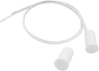 30PCS Recessed Wired Security Window Door Contact Sensor, Normally Closed NC, Door Alarm Magnetic Reed Switch with 2 Wire, ABS White, RC-33