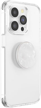 PopSockets Phone Grip with Expanding Kickstand, Adhesive Grip - Acetate Pearl White