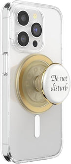 PopSockets Phone Grip for MagSafe with Kickstand, Magnetic Stand, Swappable Top, Secure Hold for iPhone MagSafe Cases, Phone & Tablet Grip - Resin DND