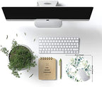 Mouse Pad, Cute Mousepad with Design, Round Grass Leaves Mat, Small Non-Slip Rubber Gaming Pads, Office Home Personalized Pad