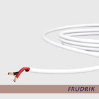 Speaker Wire - 99.9% Oxygen Free Copper – ETL Listed & CL3 Indoor Speaker Cable (16/2White, 200FT)