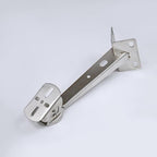ZT-NET Security Camera Corner Pole Mounting Bracket Stainless Steel Mount with Extension Arm for Surveillance Systems Compatible with CCTV IP Cameras Indoor and Outdoor (Not Included Camera