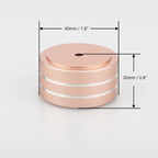 Audiocrast 4X HiFi Speaker Spikes Isolation Feet Pad, Aluminum 40x20mm Turntable Stand Feet Amplifier Shock Absorber Non-Slip Hi-End Floor Protector for Subwoofer DAC CD Turntable Amp