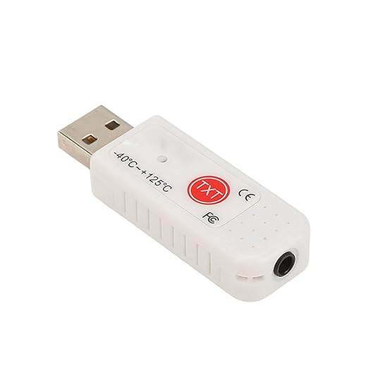 GOWENIC TEMPer2 USB Computer Thermometer Inside Outside,Dual Temperature Sensor Logger, Ambient Temperature Monitoring Data Recorder,Upper Lower Limit Temperature Alarm,for