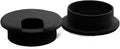 2pcs 2 Inch Desk Wire Cord Cable Grommets Hole Cover for Office PC Desk Cable Cord Organizer Plastic Cover (Black-2Pcs)