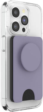 PopSockets Phone Wallet with Expanding Grip and Adapter Ring for MagSafe, Phone Card Holder, Wireless Charging Compatible, Wallet Compatible with MagSafe - Dusk