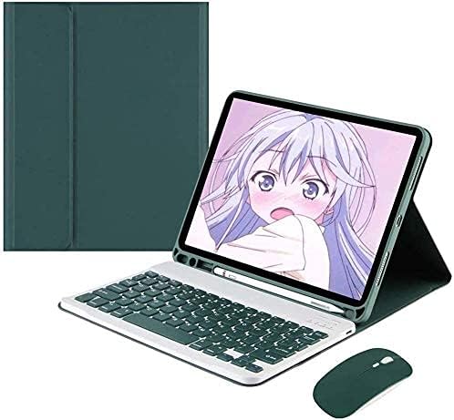 AnMengXinLing Keyboard Case for iPad mini 7th(A17 Pro) 2024/Mini 6th Generation with Mouse,Case for iPad mini7/mini6 with Detachable Wireless Keyboard Pencil Holder Slim Smart Cover, Teal
