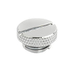 Dracaena.io 6 Pack G1/4" Thread, Thin Water Stop Plug Fitting with Coin Slot for Computer Water Cooling System, Durable Brass/Copper Material, Silver