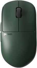 Pulsar Gaming Gears X2H Wireless Gaming Mouse, Founder's Edition, Ultra Lightweight 1.90 oz (54 g), Symmetrical, Optical Switch, 2.4 Ghz 1 ms, 26000 DPI, PAW3395 Sensor (Medium, Wireless, Green)