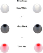Silicone Earbud Tips Earbuds Replacement Ear Tips Gels Bud for Popular in-Ear Headphones Other Inner Hole from 3.8mm - 5.1mm Earphones 9 Pairs S/M/L