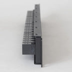 ICC CAT5e Feed-Through Patch Panel, 24 Port, 1U Rackmount, RJ45 Ethernet Patch Panel, No Punch Down, PoE++ and TAA Compliant, Black