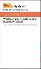 Pixel Timer Shutter Release TW283-N3 Wireless Remote Control Compatible with Canon 5D Mark-III/Mark-IV 5D R5 R5C 10D 1DX 1DC 1DS 1D 5DS 5DSR 20D 6D 7D Mark-II 7D 50D 40D 30D D60 D30 D2000